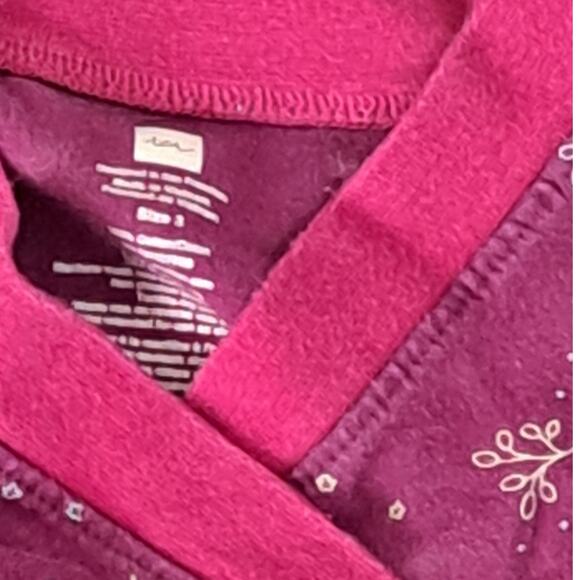 Tea Collection Cross Neck Purple Floral Dress Size 3 - Picture 5 of 6